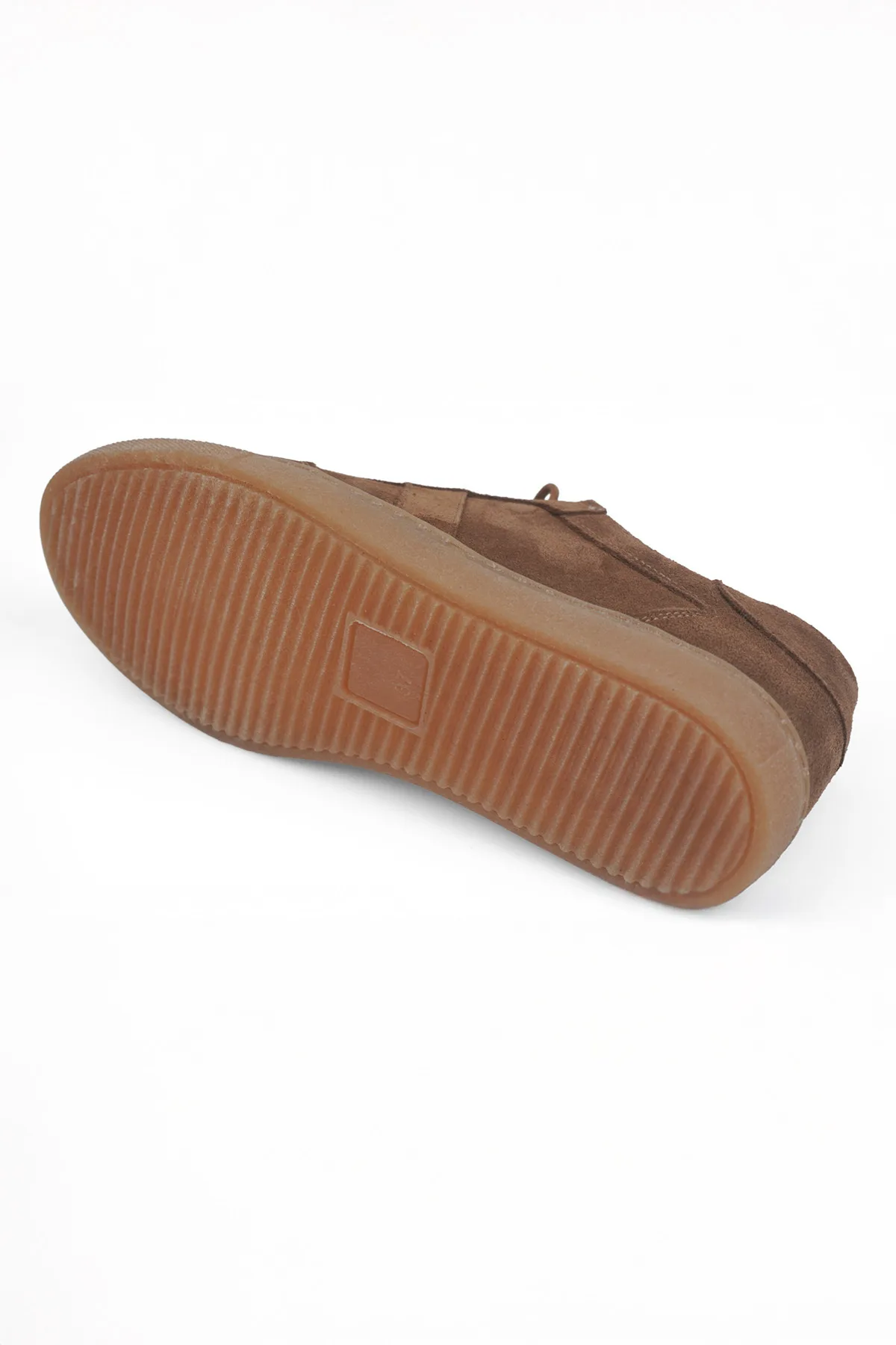 Taba Süet Kadın Hakiki Deri Casual Sneaker Taba Süet