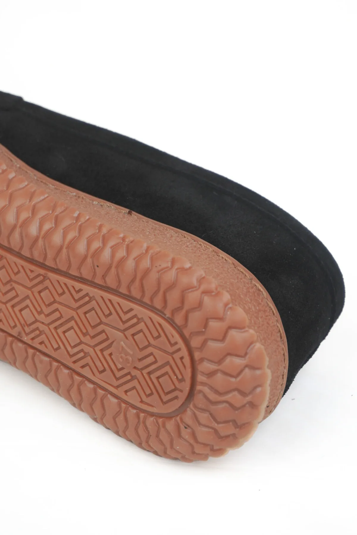 Acı Kahve Süet Kadın Hakiki Deri Ortopedik Loafer Siyah