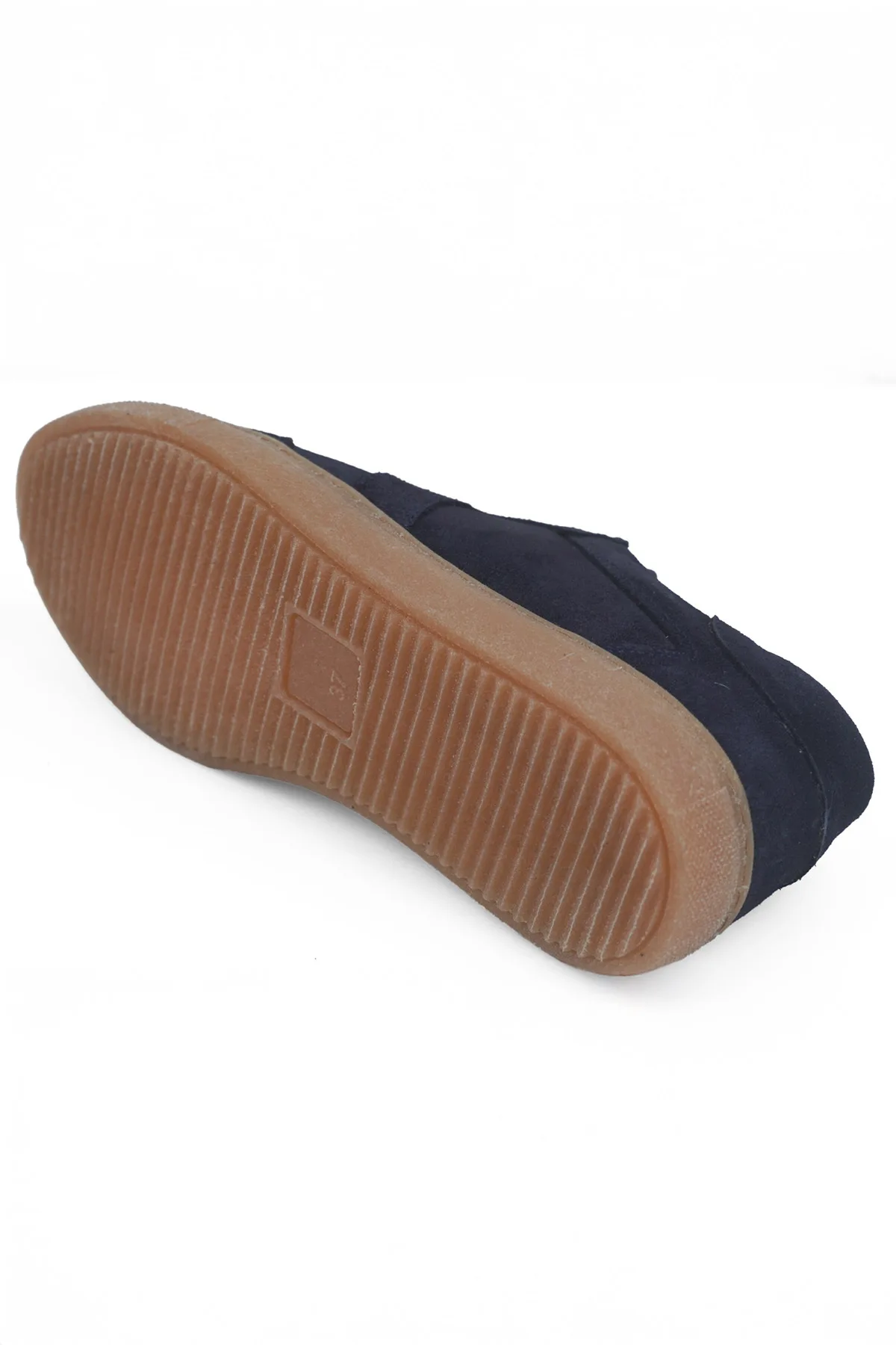 Taba Süet Kadın Hakiki Deri Casual Sneaker Lacivert Süet