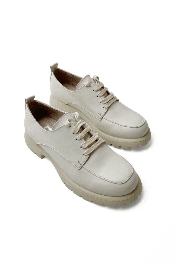 kadın hakiki napa deri ortopedik taban oxford ayakkabı