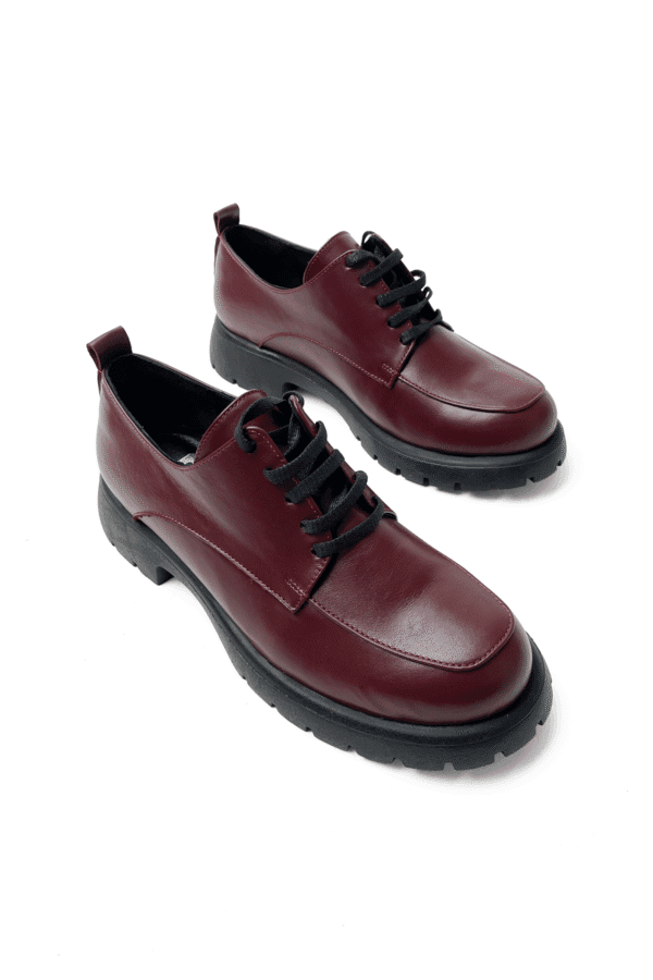 kadın hakiki napa deri ortopedik taban oxford ayakkabı