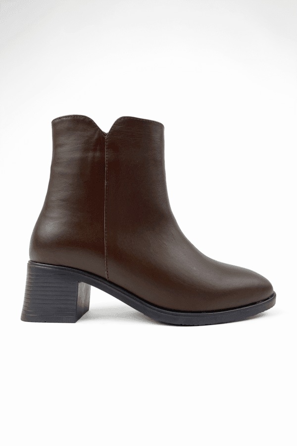 siyah kadın hakiki deri kare burun 5 cm topuklu kaymaz taban rahat