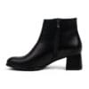 Kadın Hakiki Deri  Yuvarlak Burun Topuklu Bot
