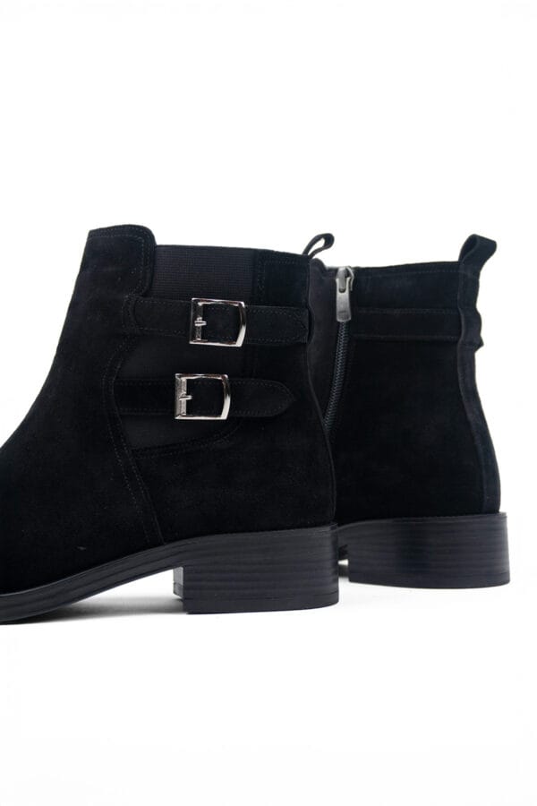 1_org_zoom-26.jpg Kadın Hakiki Deri Kısa Topuklu Yandan Tokalı Lastikli Bilekte Bot