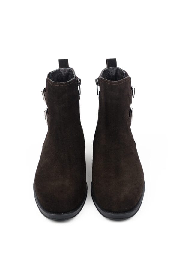 1_org_zoom-36.jpg Kadın Hakiki Deri Kısa Topuklu Yandan Tokalı Lastikli Bilekte Bot