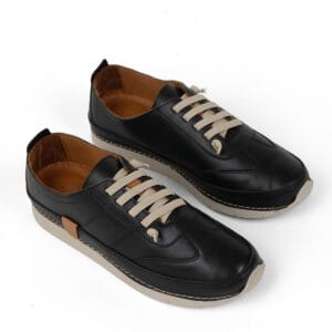 1_org_zoom-82.jpg Siyah Kadın Hakiki Deri Ortopedik Günlük Bağcıklı Casual Spor Ayakkabı